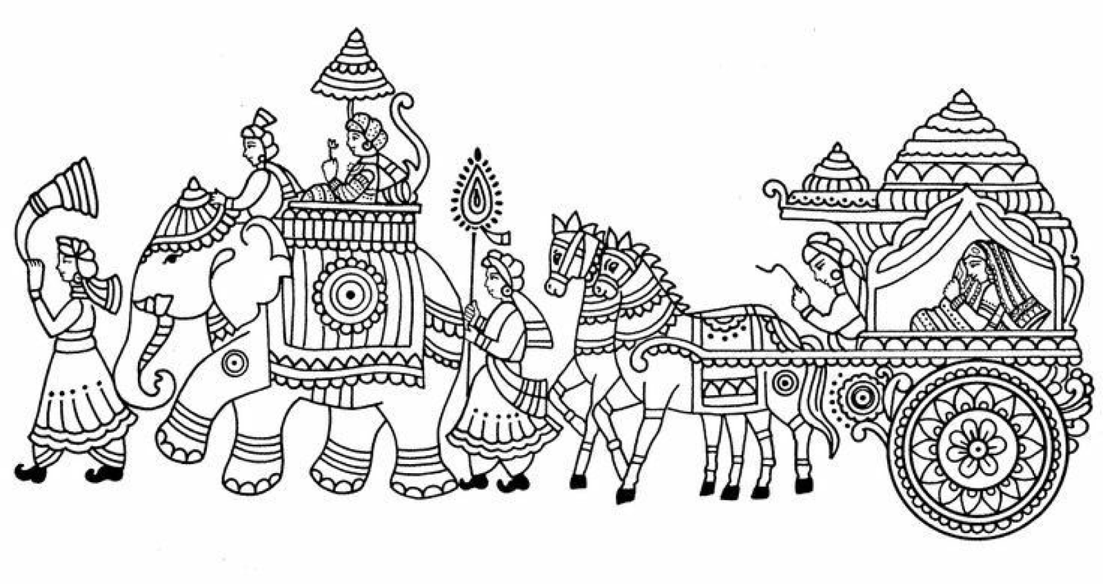 Kammavaari Wedding Illustration